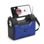 HF-F299 Wireless Bluetooth 5.1 Portable Speaker Solar Rechargeable Torch Light FM Radio TF Slot