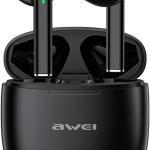 Awei T26 Pro V5.3 Wireless Bluetooth Earphones With Mic ENC HD Call Hi-fi Sound Sport Headset Gamer Noise Canceling Headphones